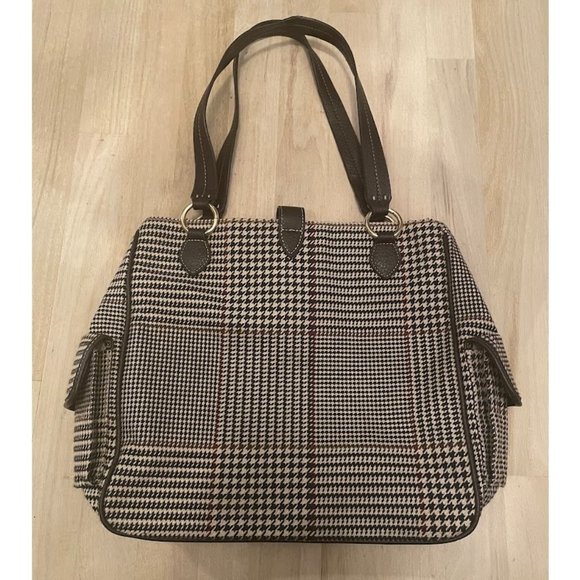 Chaps sophisticated houndstooth bag/purse - Picture 2 of 6